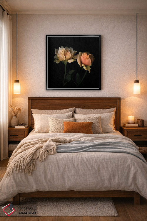 تابلو دکوراتیو زندگی به رنگ رز اثر مگدا ایندیگو - D6B