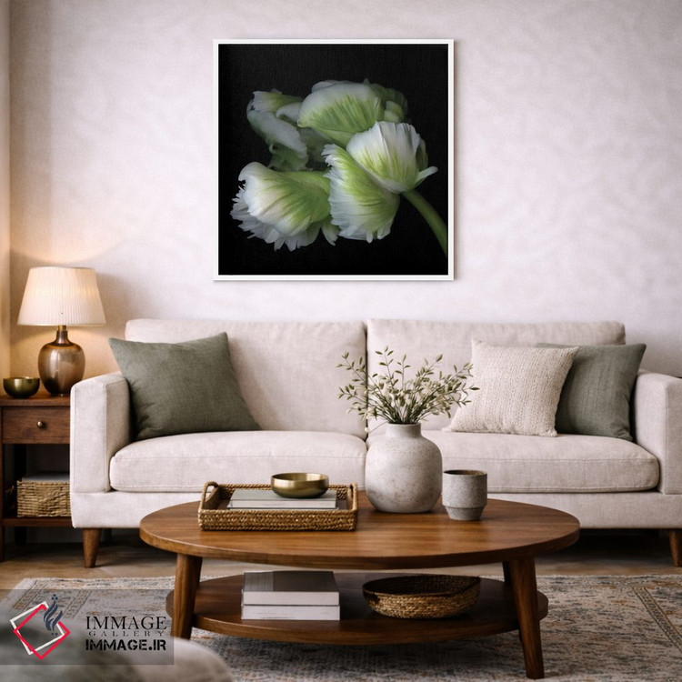 تابلو دکوراتیو لاله های طوطی یازدهم اثر مگدا ایندیگو - D3W