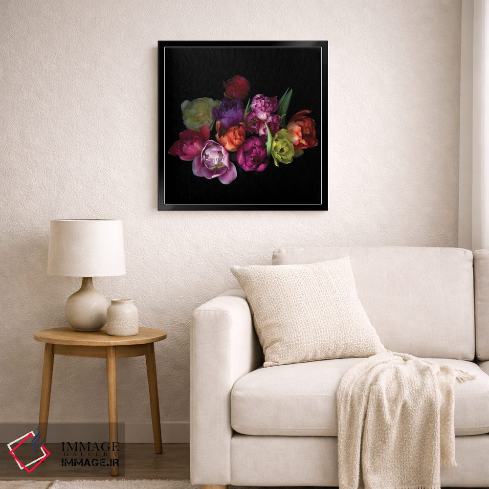 تابلو دکوراتیو ترکیب لاله ها یازدهم اثر مگدا ایندیگو - D6B