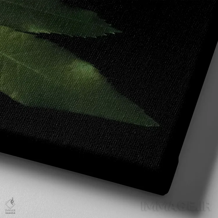 تابلو دکوراتیو رزهای سفید چهاردهم اثر مگدا ایندیگو - نمای نزدیک بافت بوم