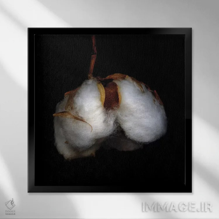 تابلو دکوراتیو پنبه کریسمس هفتاد و هشتم اثر مگدا ایندیگو - نمای قابدار مشکی