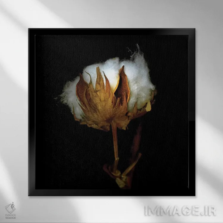 تابلو دکوراتیو پنبه کریسمس هفتاد و پنجم اثر مگدا ایندیگو - نمای قابدار مشکی