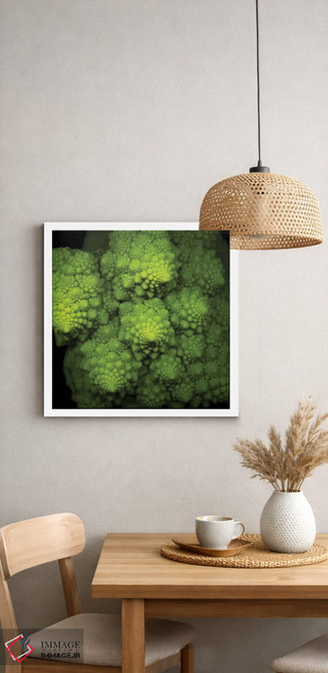 تابلو دکوراتیو بروکوفلاور سبز لیمویی اثر مگدا ایندیگو - D2W