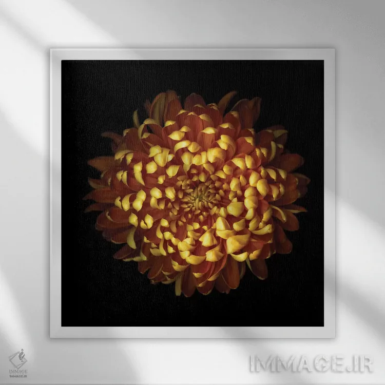 تابلو دکوراتیو طلایی در پاییز اثر مگدا ایندیگو - نمای قابدار سفید