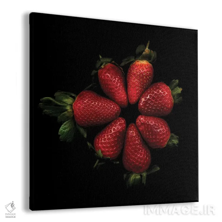 تابلو دکوراتیو توت فرنگی های براق اثر مگدا ایندیگو - نمای پرسپکتیو محصول