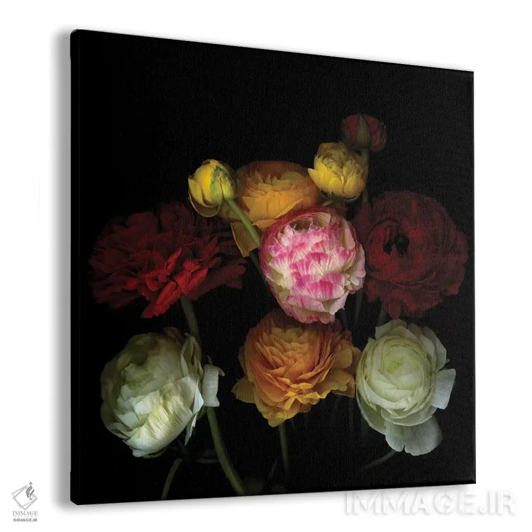 تابلو دکوراتیو با گل ها بگو دو اثر مگدا ایندیگو - نمای پرسپکتیو محصول