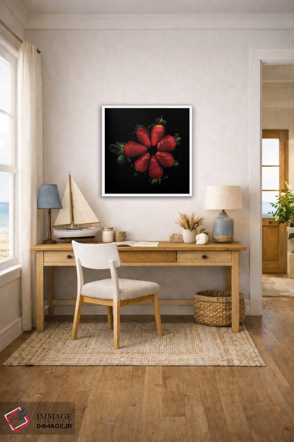 تابلو دکوراتیو توت فرنگی های براق اثر مگدا ایندیگو - D1W