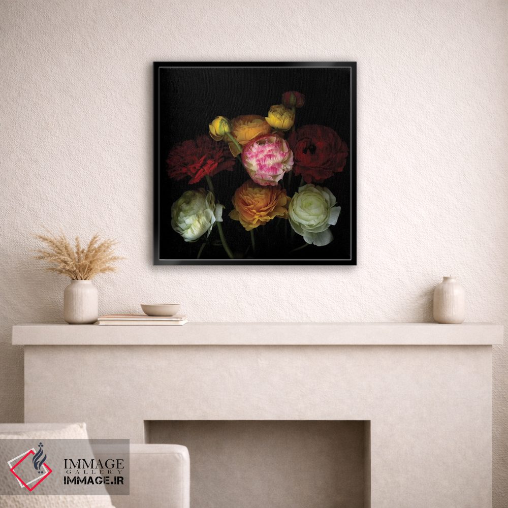 تابلو دکوراتیو با گل ها بگو دو اثر مگدا ایندیگو - D1B