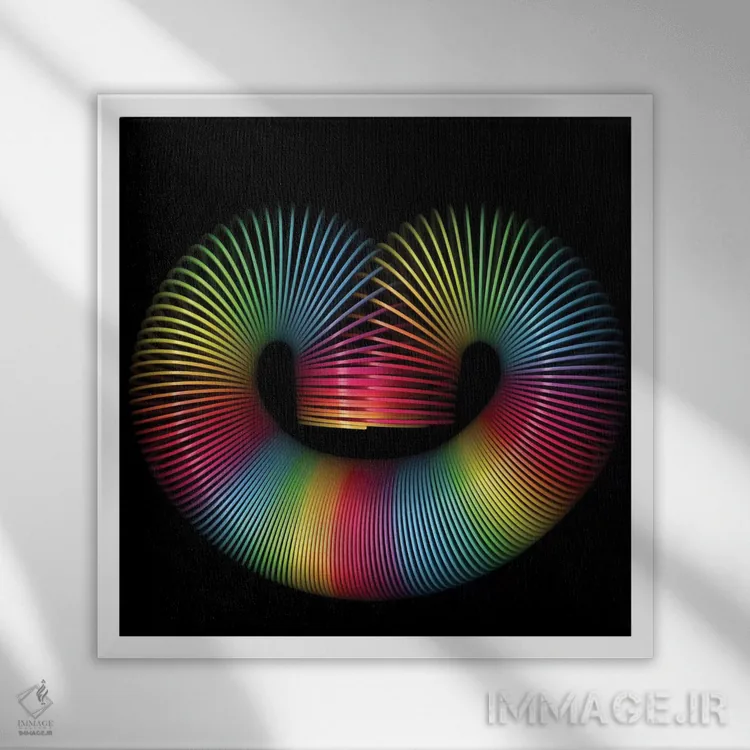 تابلو دکوراتیو لبخند اثر مگدا ایندیگو - نمای قابدار سفید