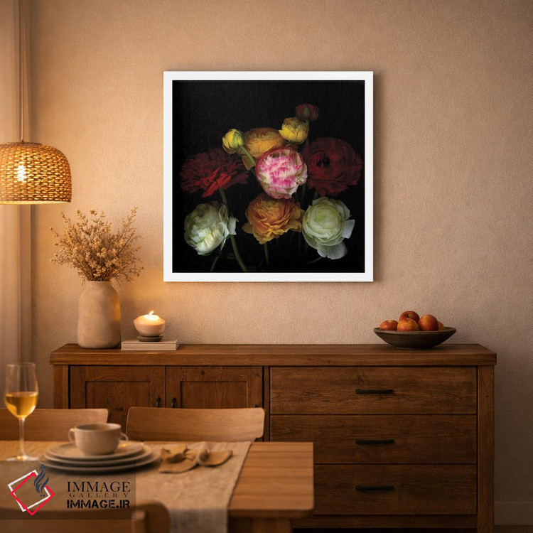 تابلو دکوراتیو با گل ها بگو دو اثر مگدا ایندیگو - D4W