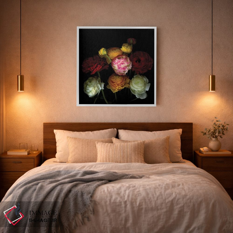 تابلو دکوراتیو با گل ها بگو دو اثر مگدا ایندیگو - D3W