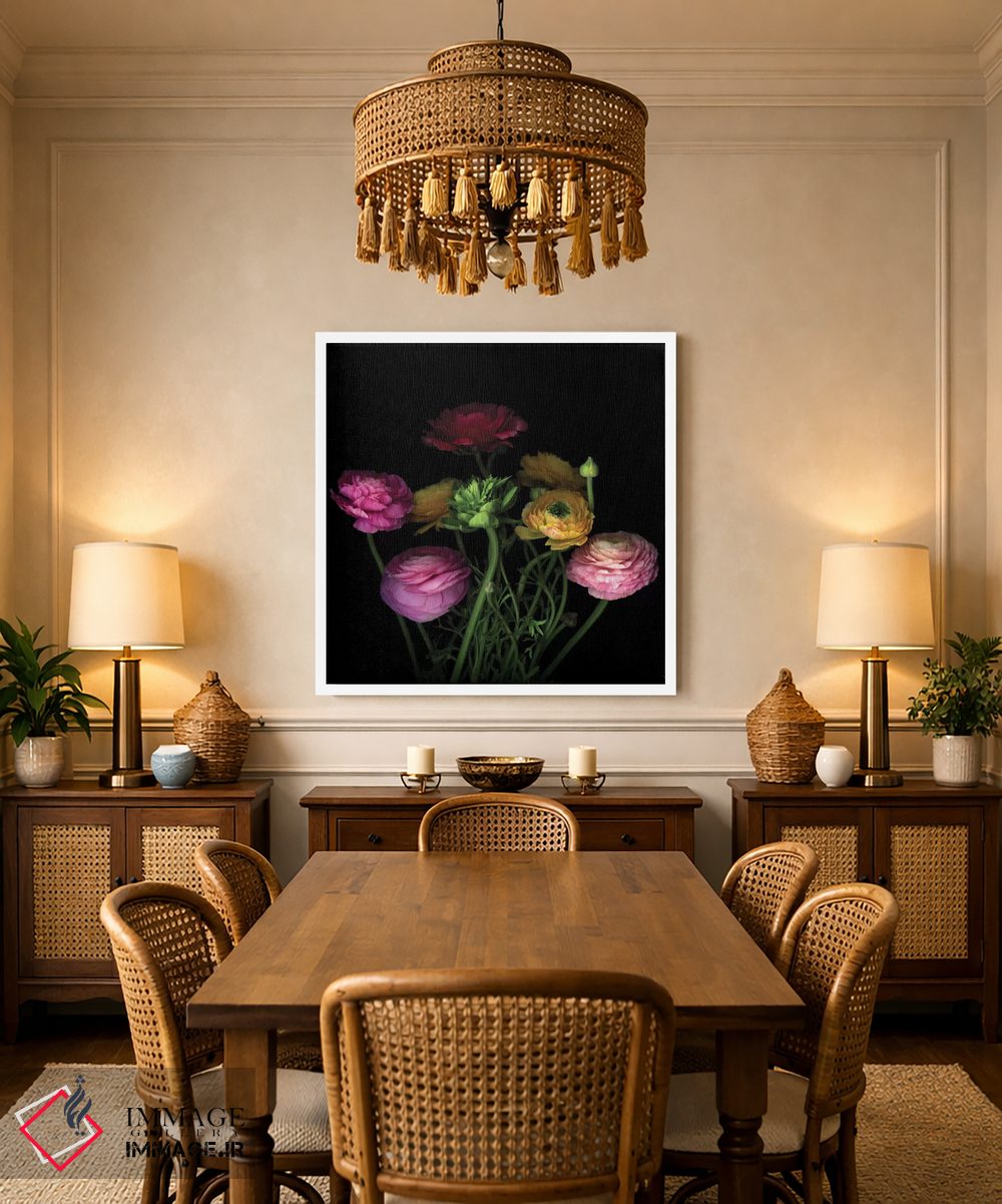 تابلو دکوراتیو با گل ها بگو یک اثر مگدا ایندیگو - D1W