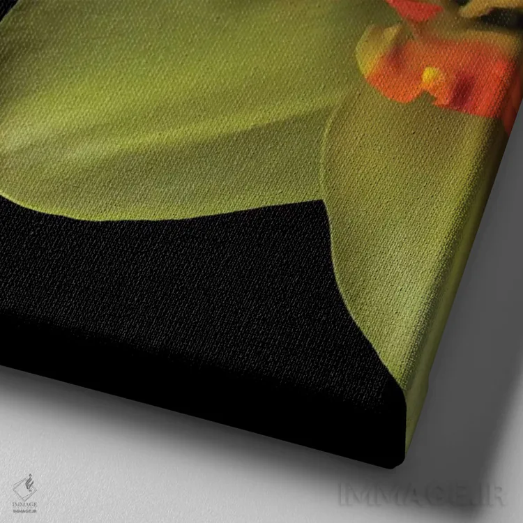 تابلو دکوراتیو رویارویی اثر مگدا ایندیگو - نمای نزدیک بافت بوم