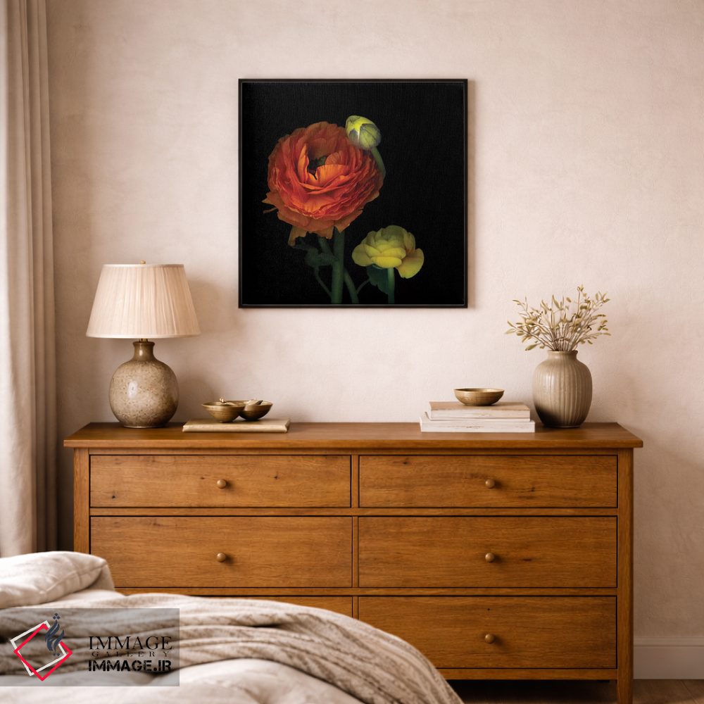 تابلو دکوراتیو شقایق آفتابی اثر مگدا ایندیگو - D1B