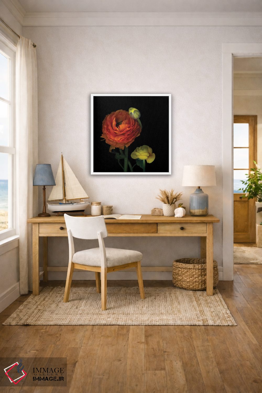 تابلو دکوراتیو شقایق آفتابی اثر مگدا ایندیگو - D4W