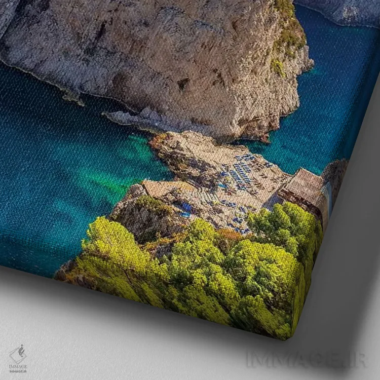 تابلو دکوراتیو کاپری زیبا اثر مارکو کارماسی - نمای نزدیک بافت بوم