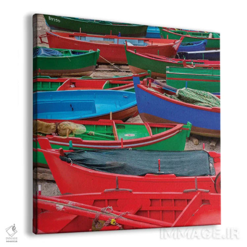 تابلو دکوراتیو قایق های وسوسه انگیز اثر مارکو کارماسی - نمای پرسپکتیو محصول