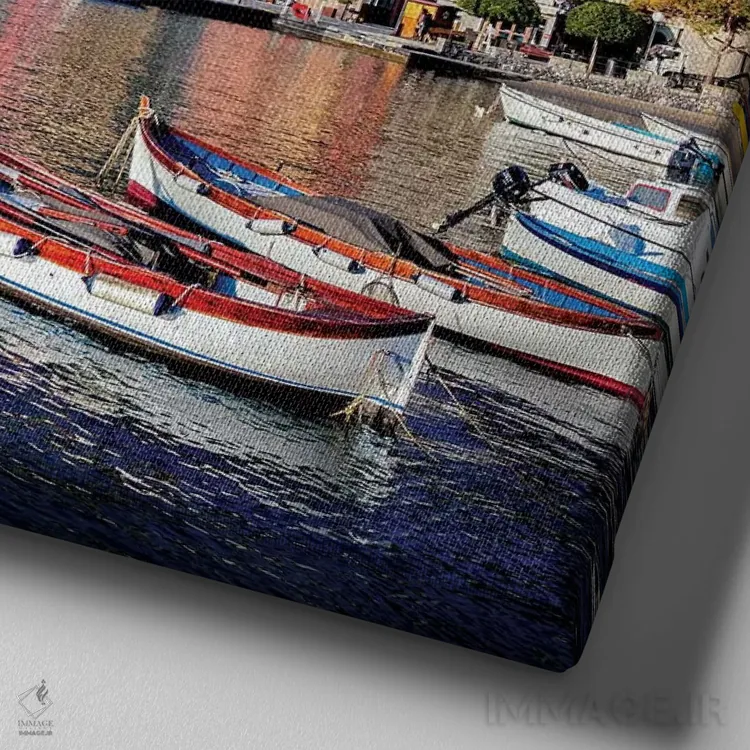 تابلو دکوراتیو پورتوونره اثر مارکو کارماسی - نمای نزدیک بافت بوم