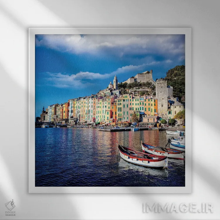 تابلو دکوراتیو پورتوونره اثر مارکو کارماسی - نمای قابدار سفید