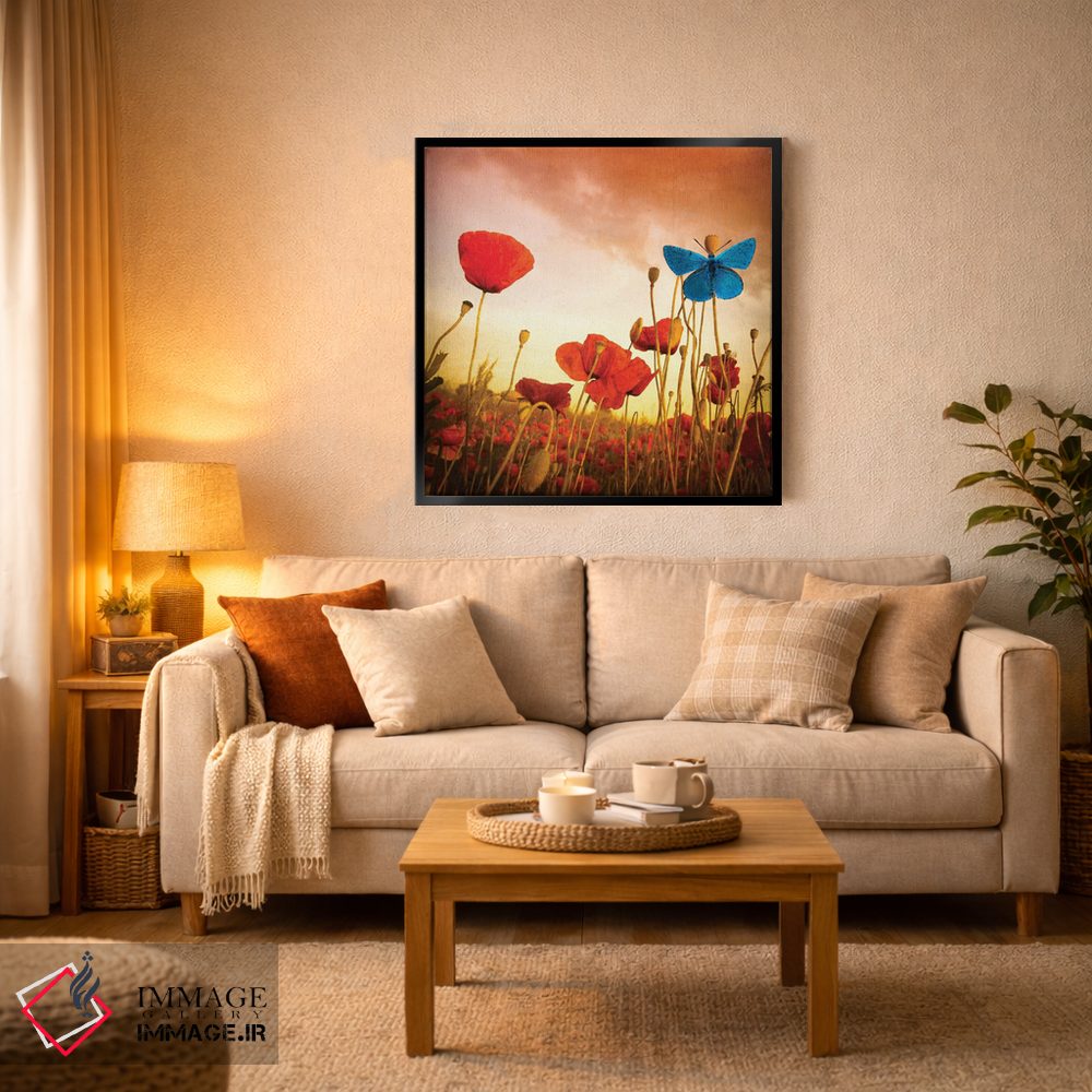 تابلو دکوراتیو رویای شقایق ها اثر مارکو کارماسی - D4B