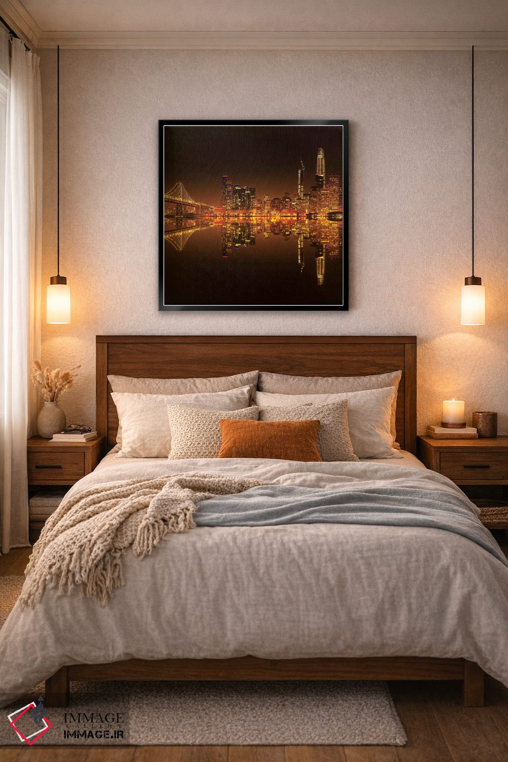 تابلو دکوراتیو قلب طلایی اثر مارکو کارماسی - D6B