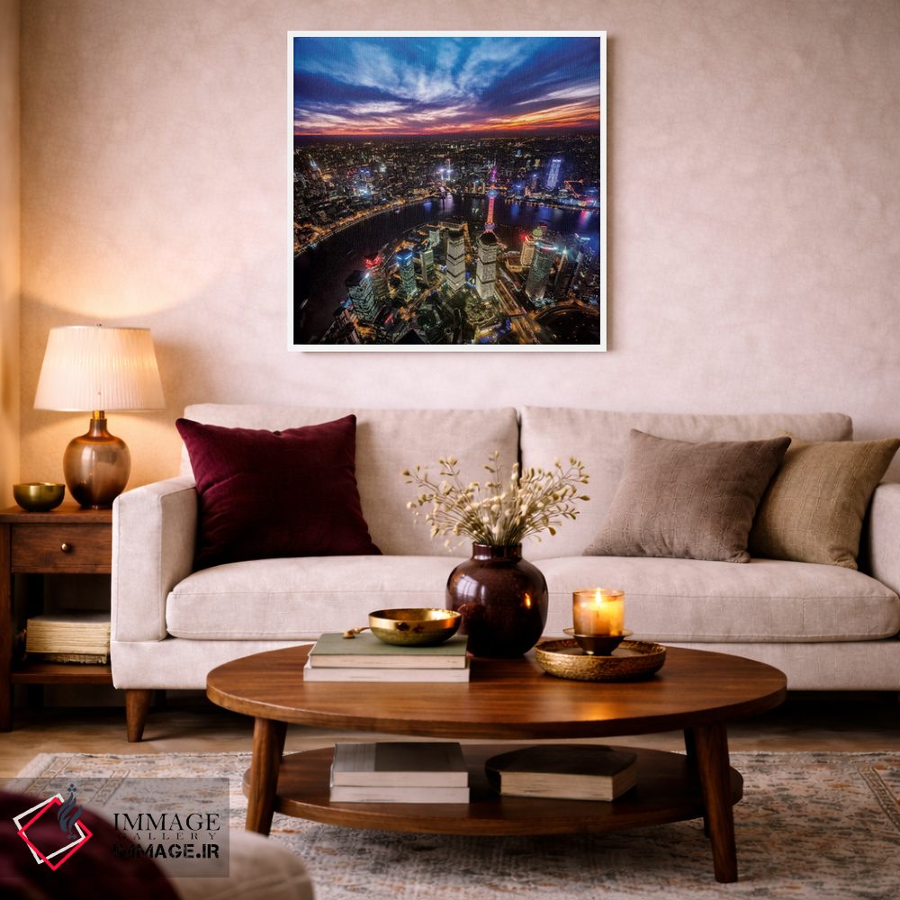 تابلو دکوراتیو هنگ کنگ از بالا اثر مارکو کارماسی - D2W