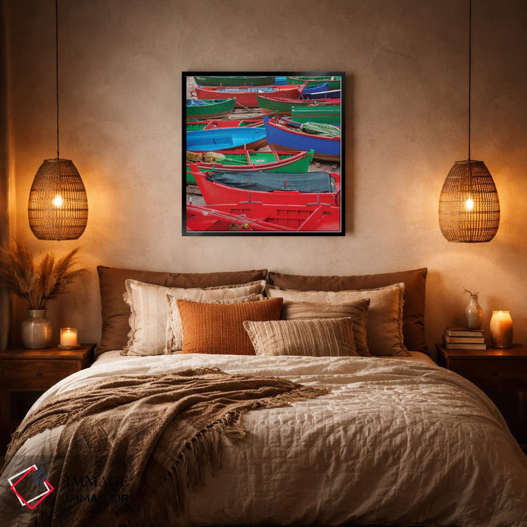 تابلو دکوراتیو قایق های وسوسه انگیز اثر مارکو کارماسی - D5B