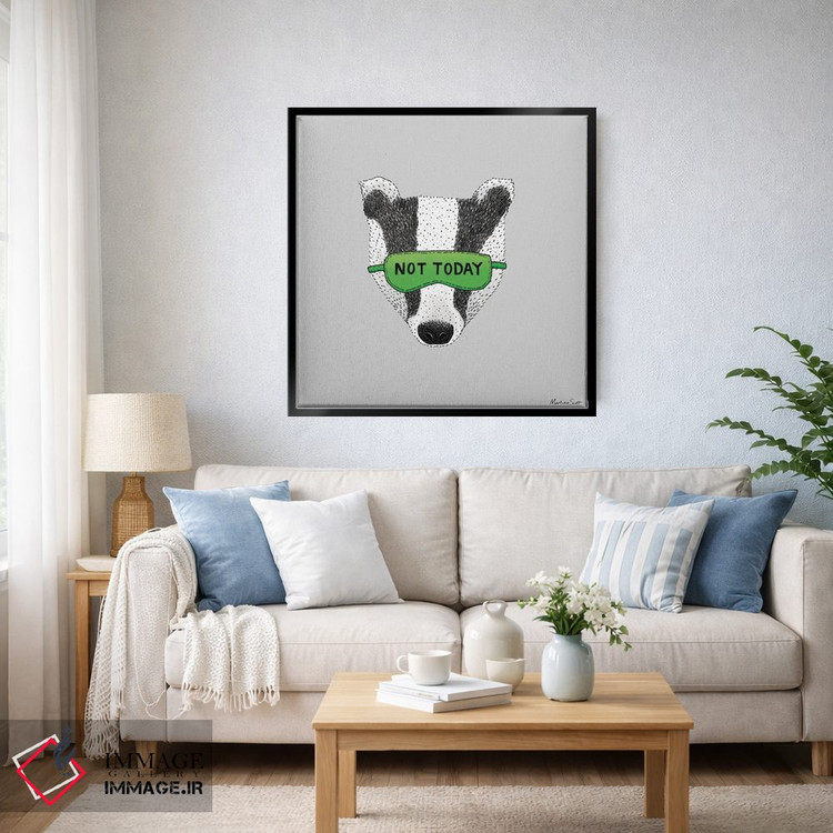تابلو مدرن گورکن امروز نه! اثر مارتینا اسکات - D5B