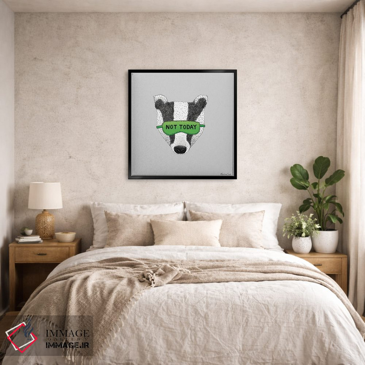 تابلو مدرن گورکن امروز نه! اثر مارتینا اسکات - D6B