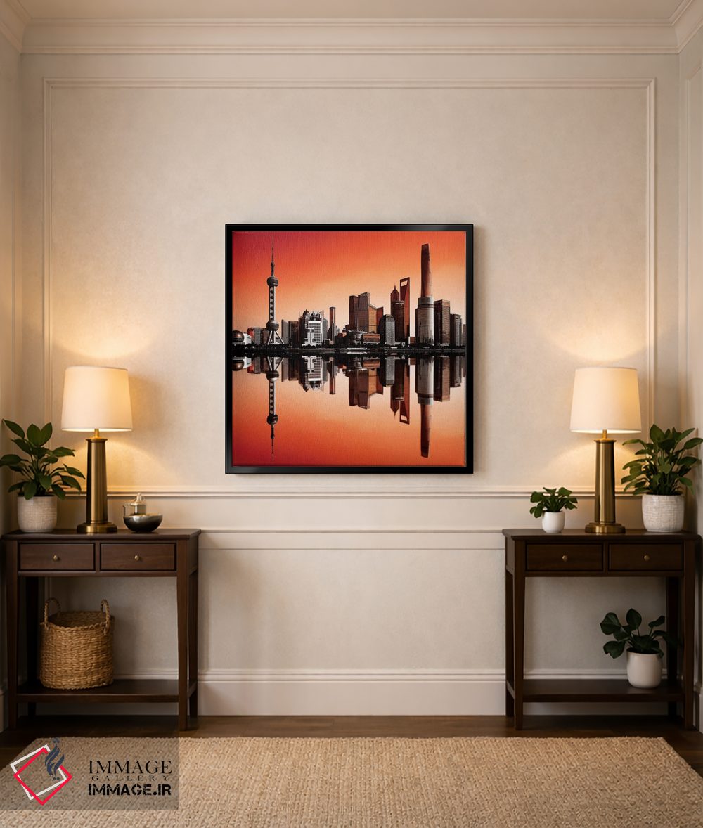 تابلو دکوراتیو شهر آینده اثر مارکو کارماسی - D6B