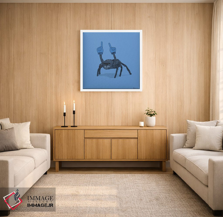 تابلو مدرن عنکبوت مهمانی اثر مارتینا اسکات - D2W