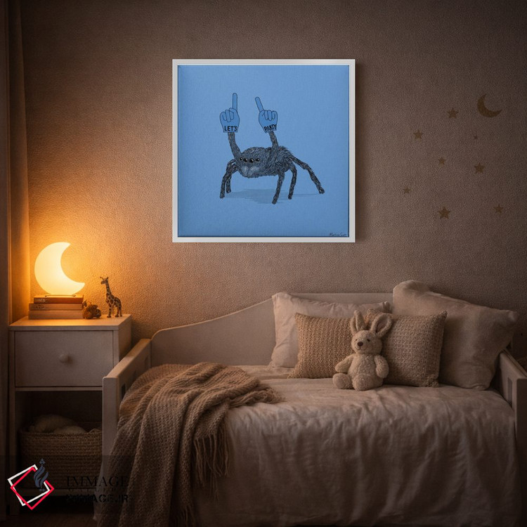 تابلو مدرن عنکبوت مهمانی اثر مارتینا اسکات - D3W