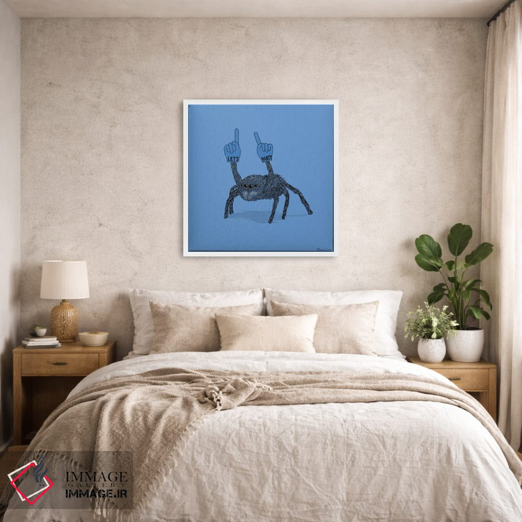 تابلو مدرن عنکبوت مهمانی اثر مارتینا اسکات - D5W