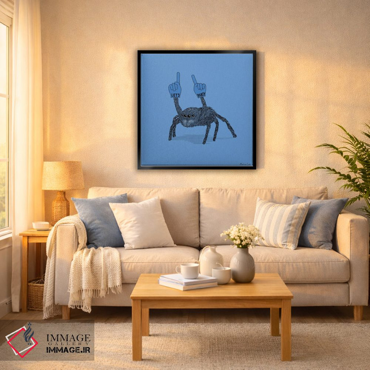 تابلو مدرن عنکبوت مهمانی اثر مارتینا اسکات - D6B