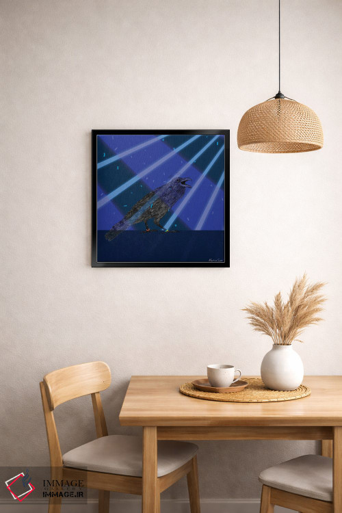 تابلو مدرن کلاغ دیوانه اثر مارتینا اسکات - D1B