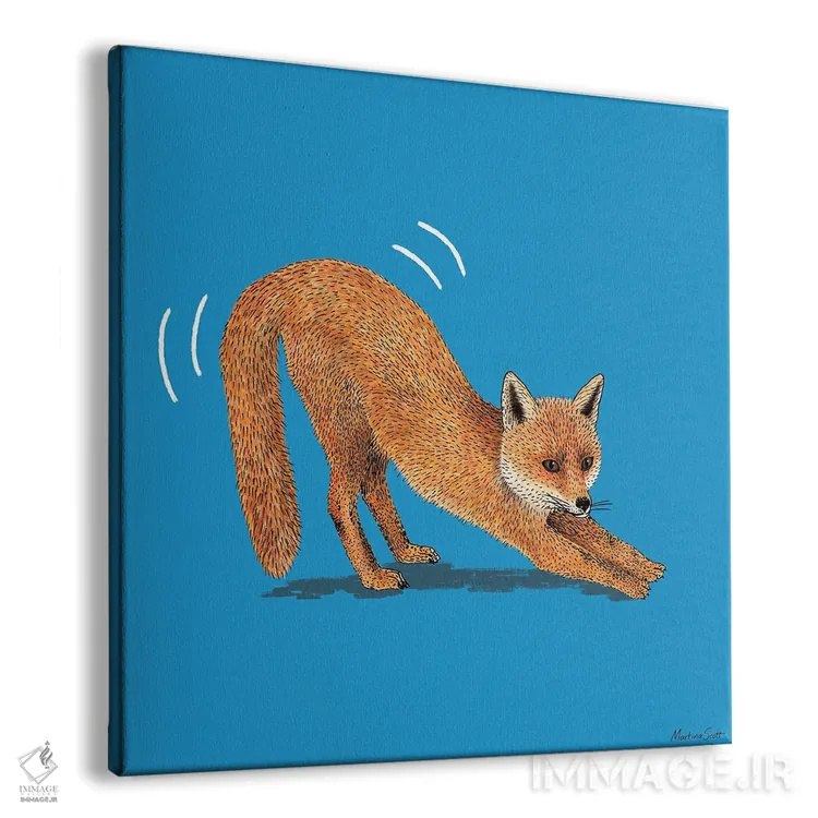 تابلو مدرن روباه ناقلا اثر مارتینا اسکات - نمای پرسپکتیو محصول