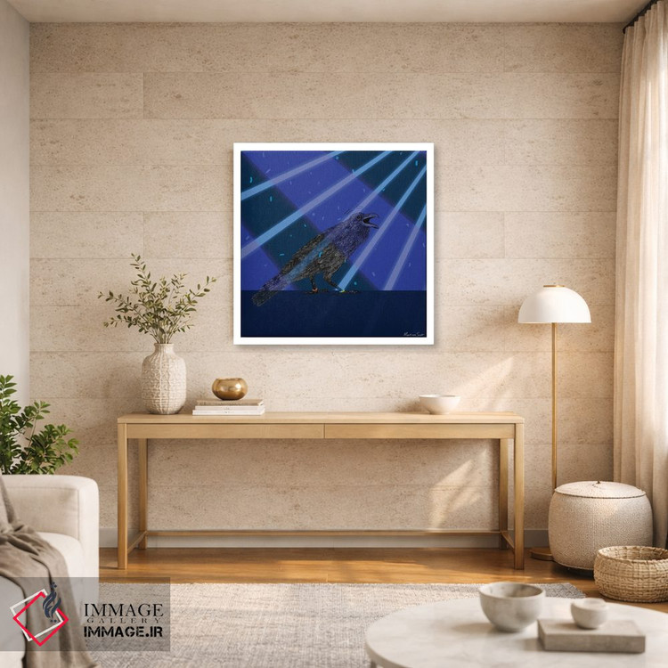 تابلو مدرن کلاغ دیوانه اثر مارتینا اسکات - D2W