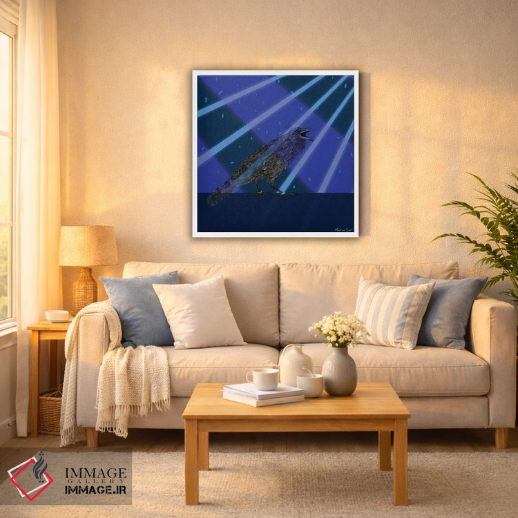 تابلو مدرن کلاغ دیوانه اثر مارتینا اسکات - D6W