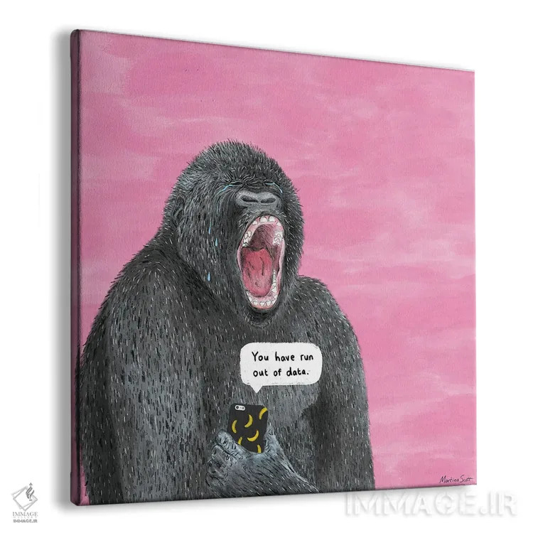 تابلو مدرن چیزهای آزاردهنده اثر مارتینا اسکات - نمای پرسپکتیو محصول