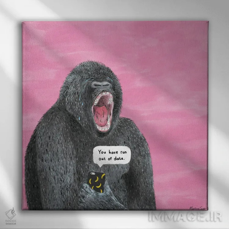 تابلو مدرن چیزهای آزاردهنده اثر مارتینا اسکات - نمای روبهرو روی دیوار