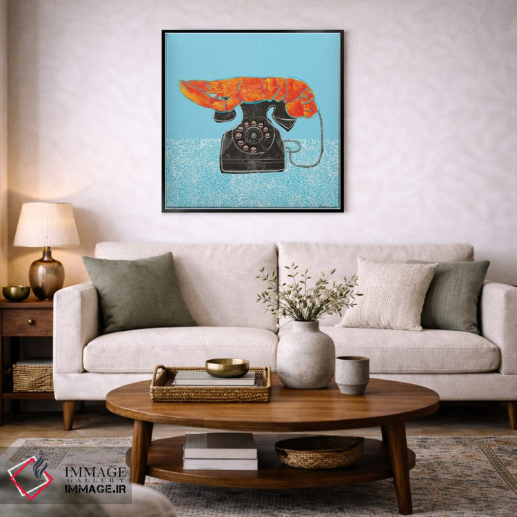 تابلو مدرن تلفن خرچنگی اثر مارتینا اسکات - D3B