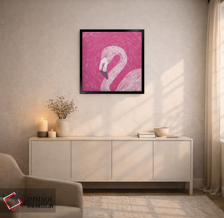 تابلو مدرن فلامینگو اثر مارتینا اسکات - D6B