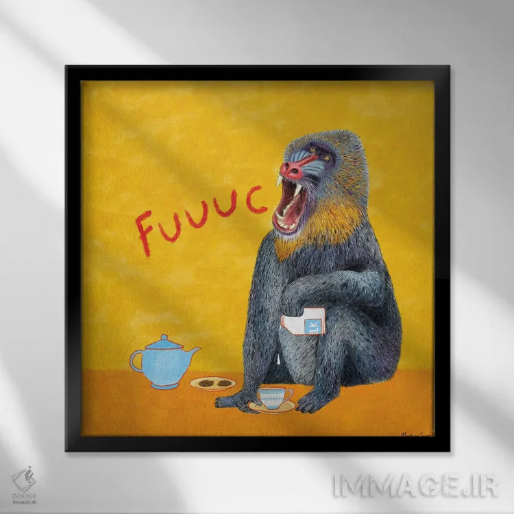 تابلو مدرن چیزهای آزاردهنده اثر مارتینا اسکات - نمای قابدار مشکی