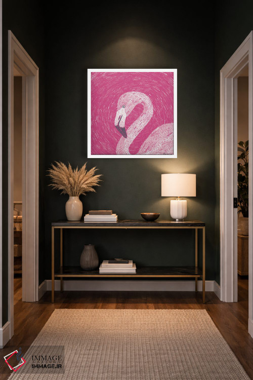 تابلو مدرن فلامینگو اثر مارتینا اسکات - D5W