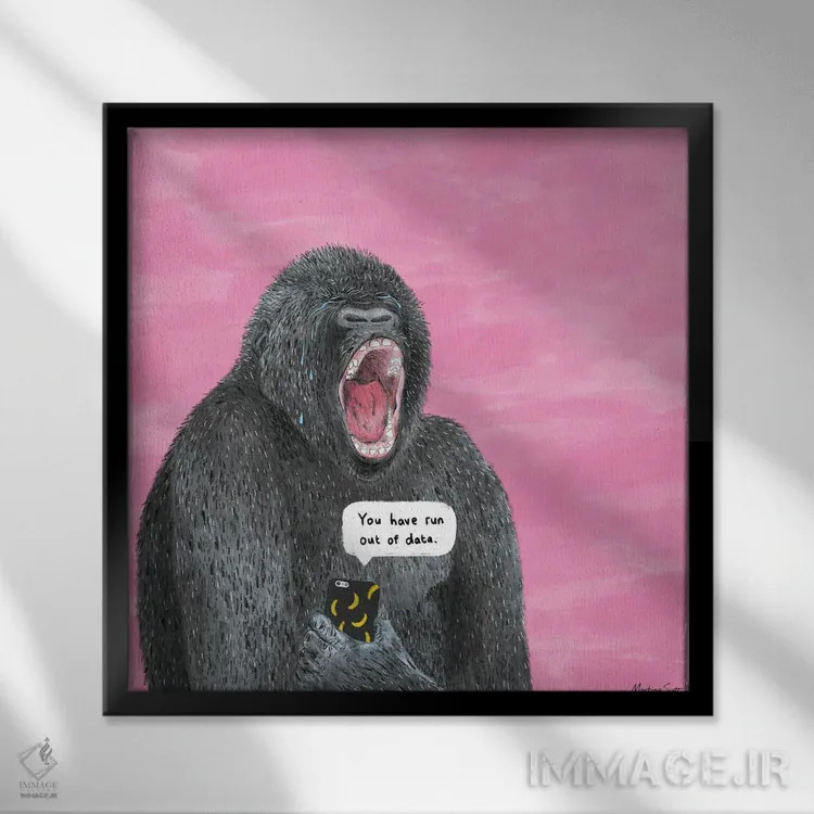 تابلو مدرن چیزهای آزاردهنده اثر مارتینا اسکات - نمای قابدار مشکی