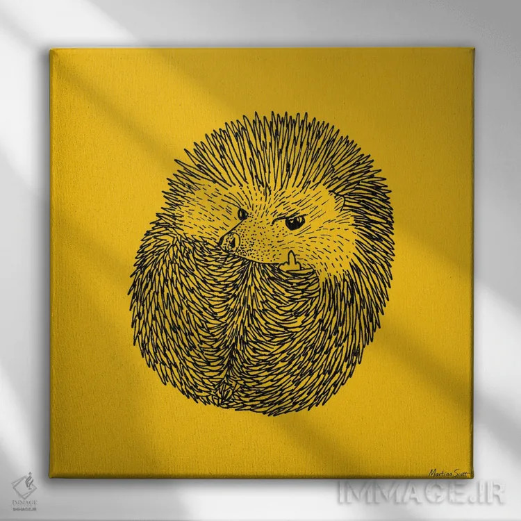 تابلو مدرن تیغ اثر مارتینا اسکات - نمای روبهرو روی دیوار