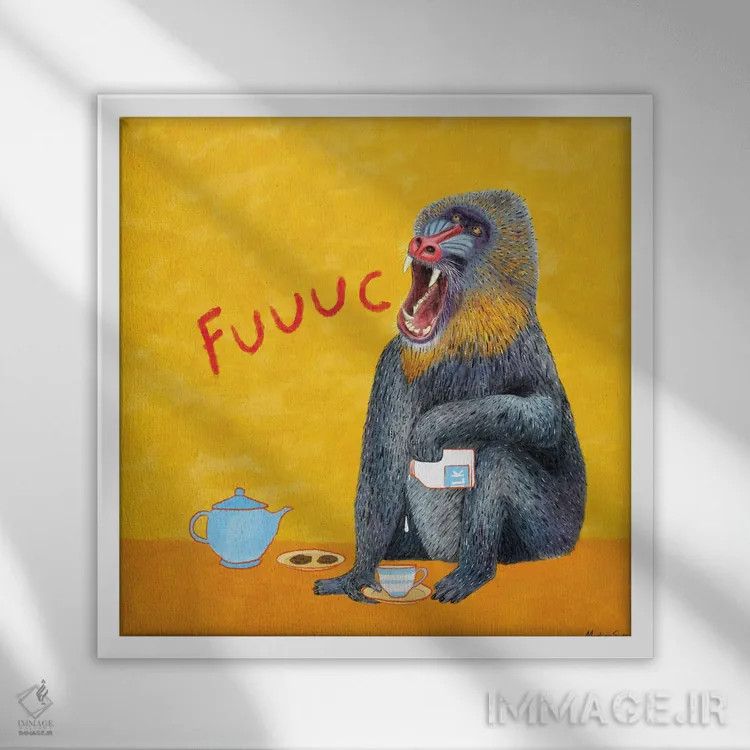 تابلو مدرن چیزهای آزاردهنده اثر مارتینا اسکات - نمای قابدار سفید