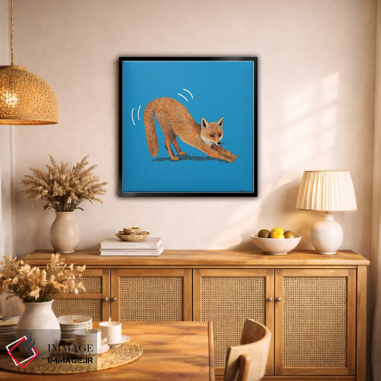 تابلو مدرن روباه ناقلا اثر مارتینا اسکات - D1B