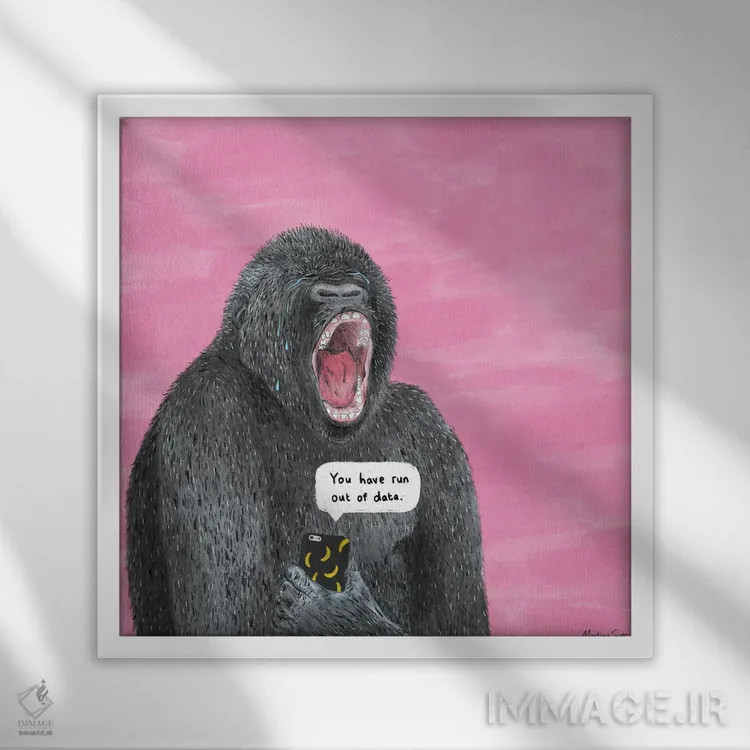 تابلو مدرن چیزهای آزاردهنده اثر مارتینا اسکات - نمای قابدار سفید