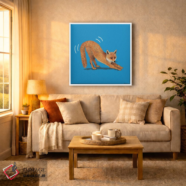 تابلو مدرن روباه ناقلا اثر مارتینا اسکات - D3W